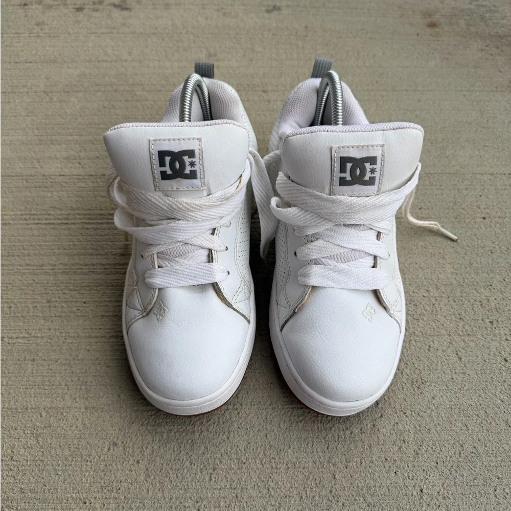DC Court Graffik SE Skate Shoes 300927 White Gray Chunky Grunge Men’s Size 7 - Picture 4 of 12